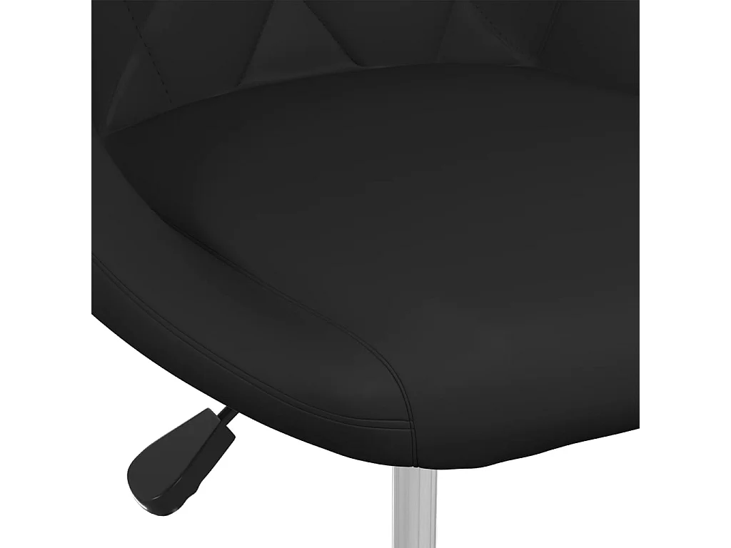 Chaise de salle à manger Noir Similicuir