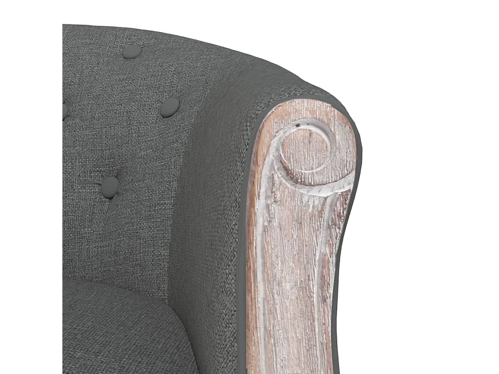 Chaise à manger Gris foncé Tissu