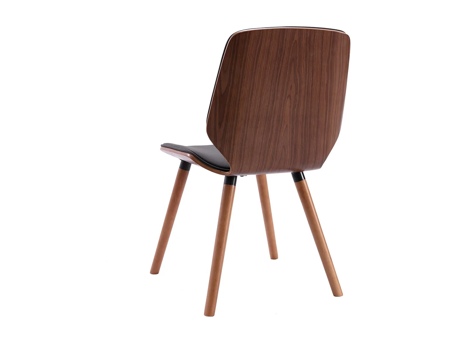 Eetkamerstoelen 2 st kunstleer zwart