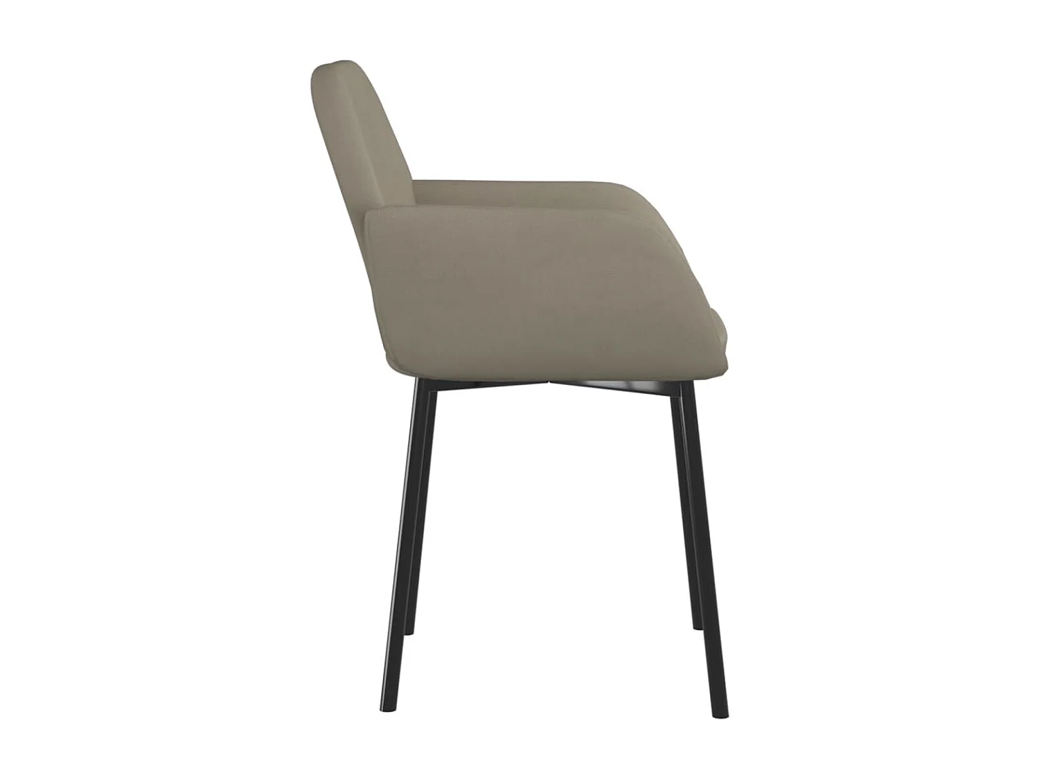 Cadeiras de jantar 2 pcs veludo cinzento-claro