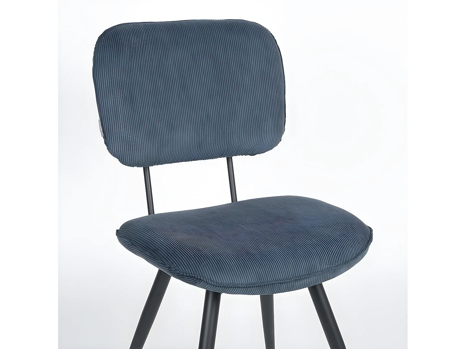 Chaises à manger lot de 2 Vic 49x60x87 cm bleu