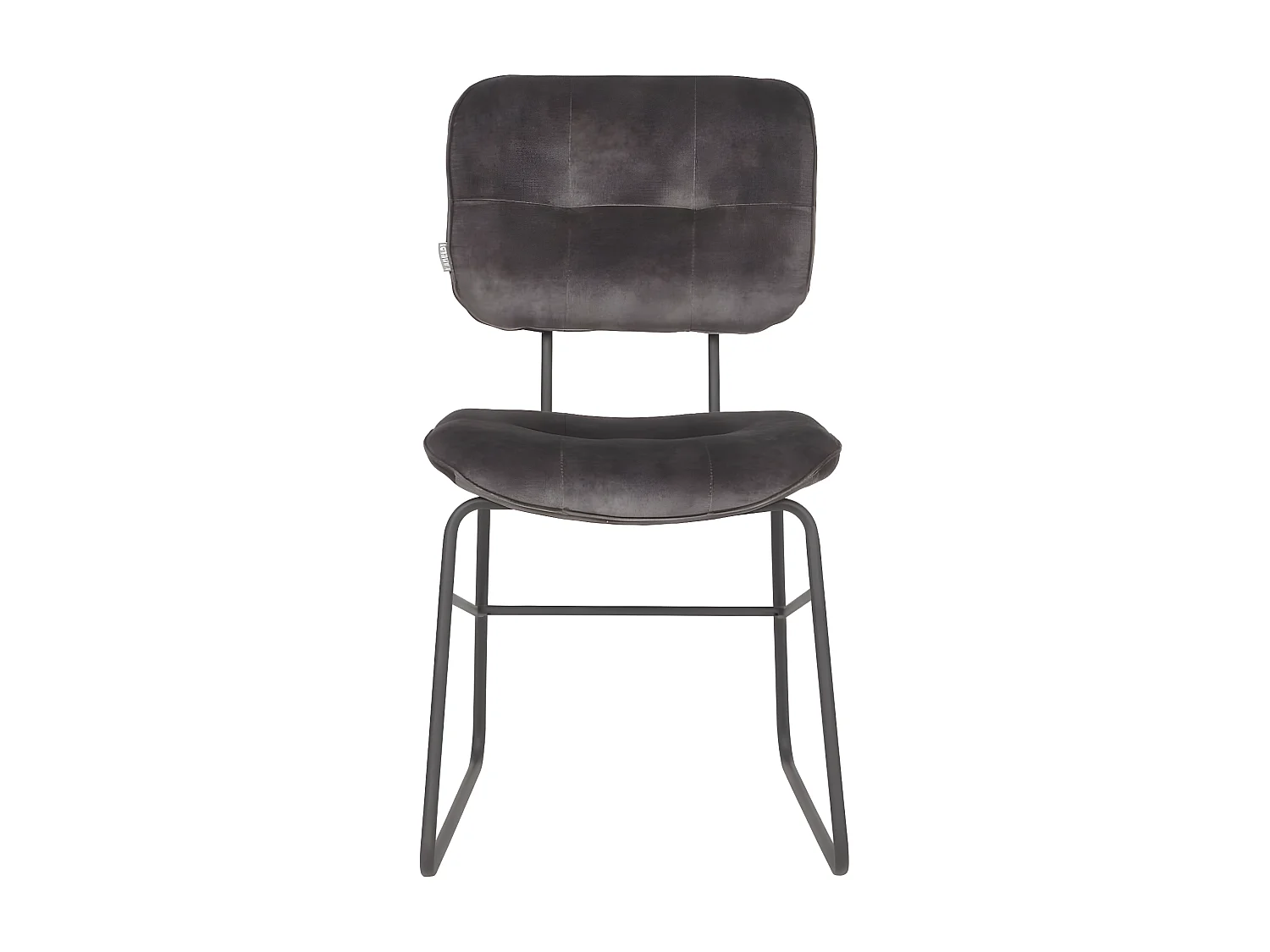 Chaises à manger lot de 2 Dez 49x60x87 cm anthracite