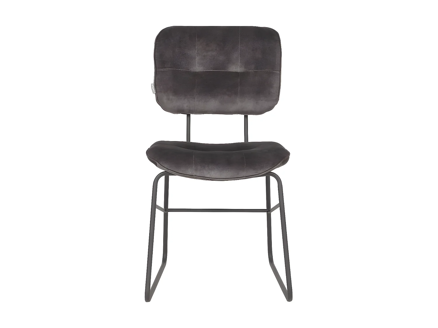 Chaises à manger lot de 2 Dez 49x60x87 cm anthracite