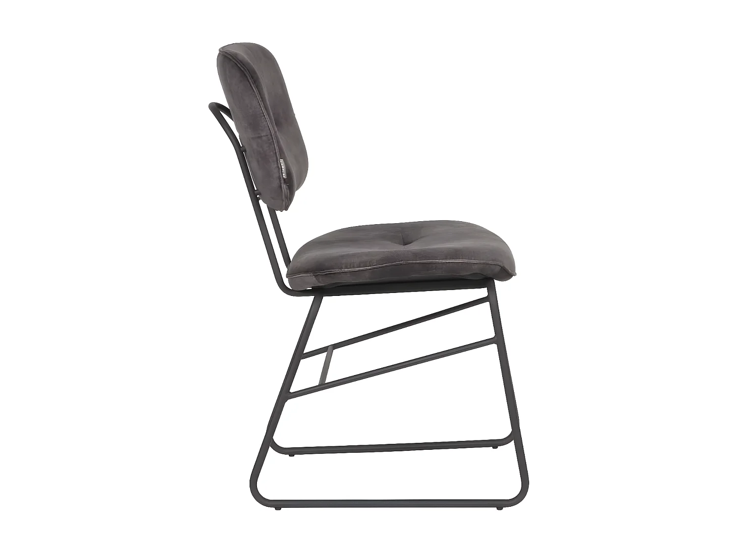 Chaises à manger lot de 2 Dez 49x60x87 cm anthracite