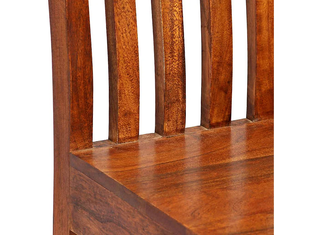 Chaises à manger lot de 4 bois massif moderne