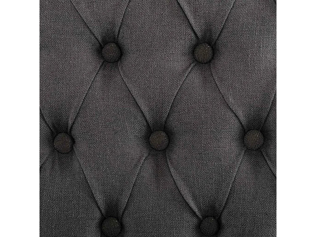 Chaises à manger lot de 2 gris tissu à l'aspect de lin