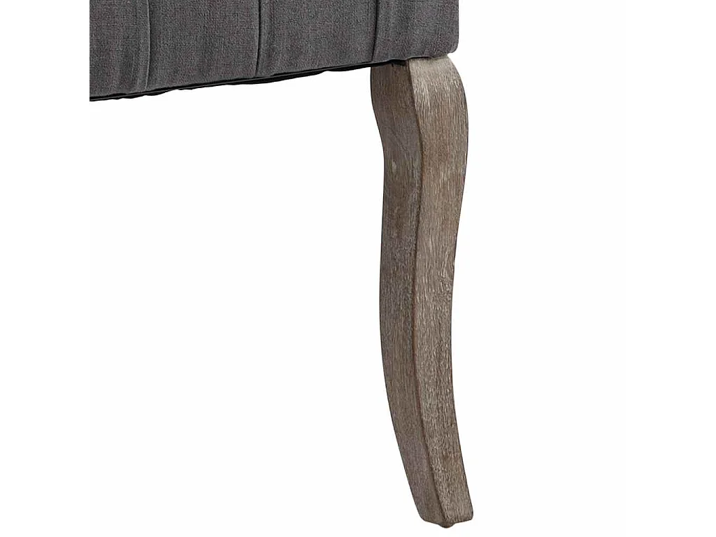 Esszimmerstühle 2 Stk. Grau Leinenoptik Stoff