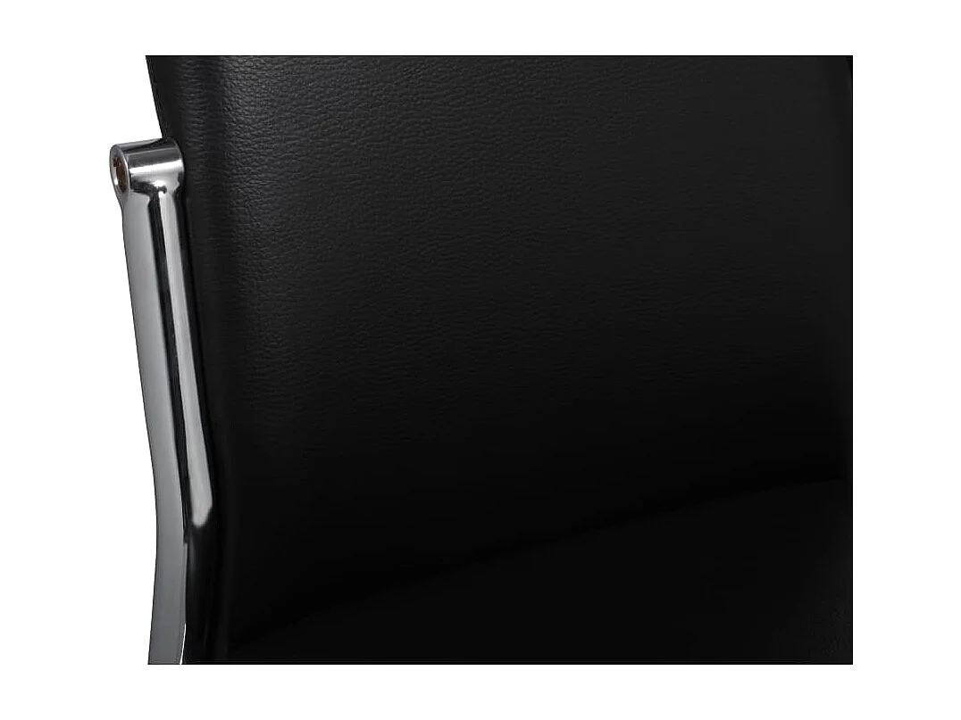 Cadeiras de jantar 2 pcs couro artificial preto