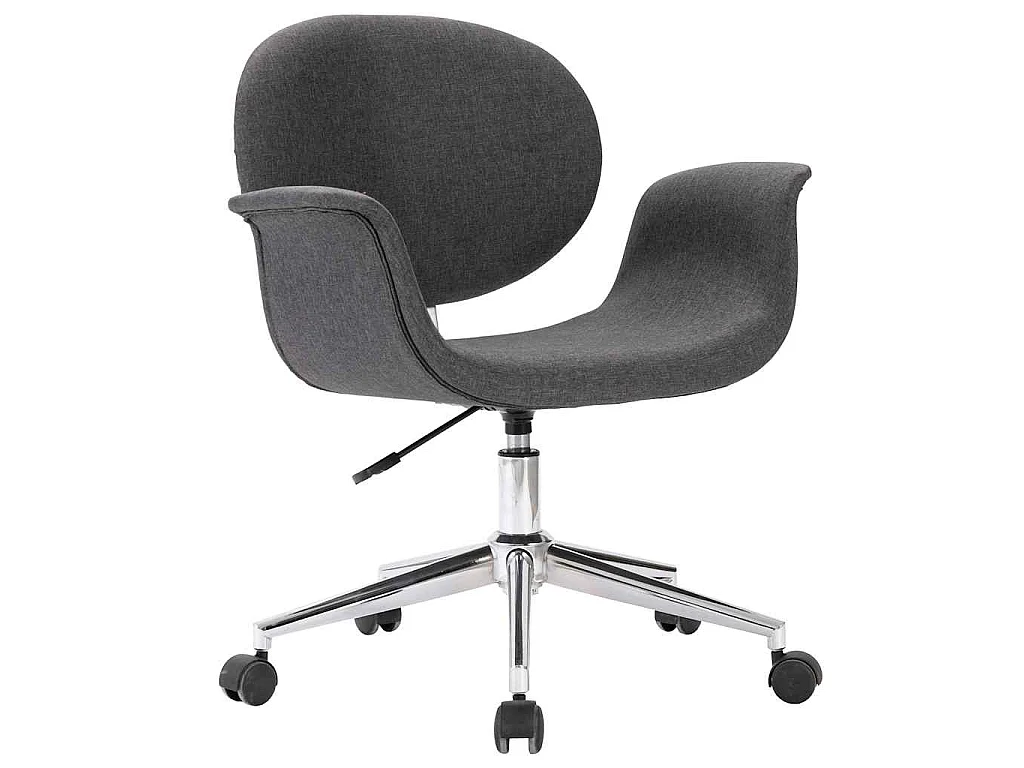 Chaise pivotante à manger Gris Tissu