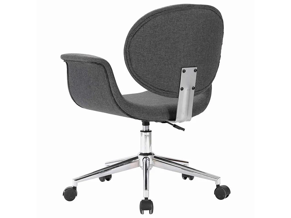 Chaise pivotante à manger Gris Tissu