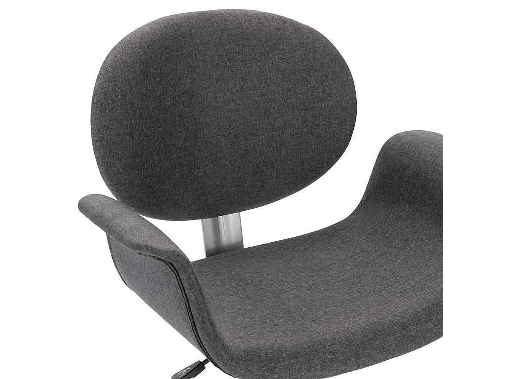 Chaise pivotante à manger Gris Tissu