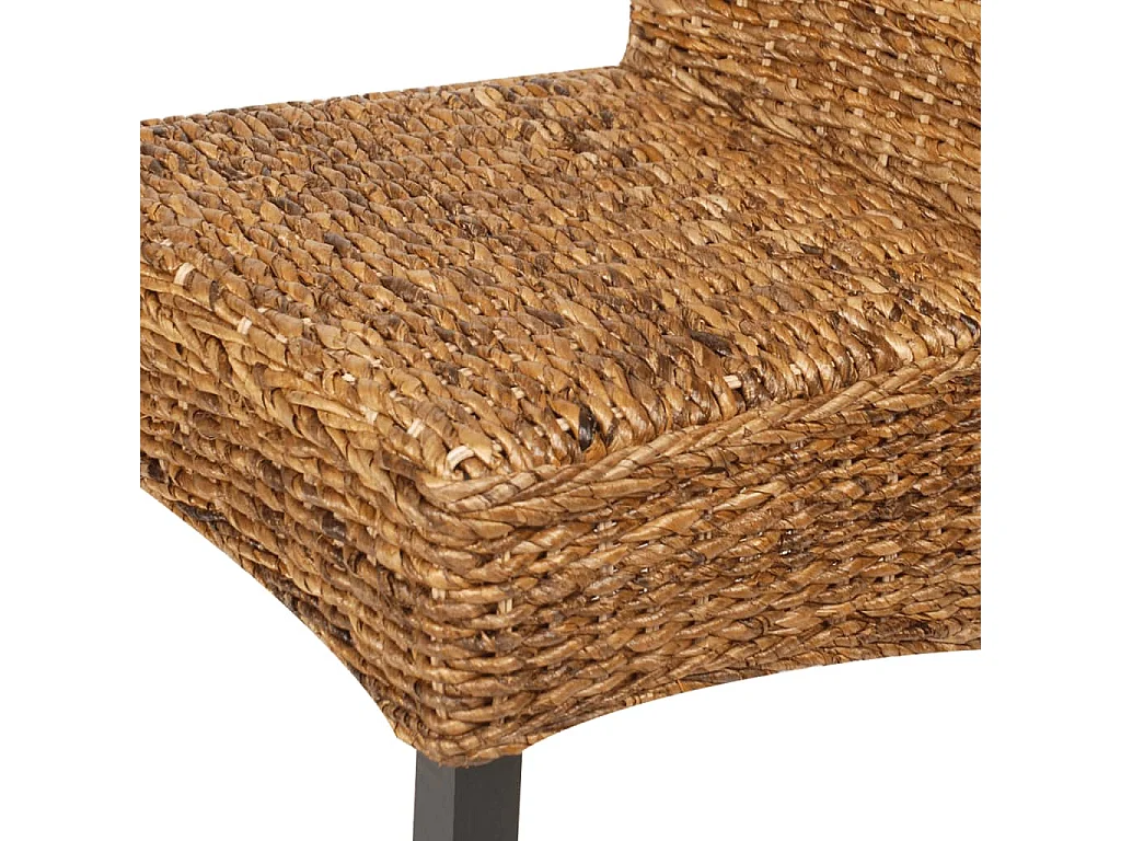 Esszimmerstühle 4 Stk. Abaca und Mango Massivholz