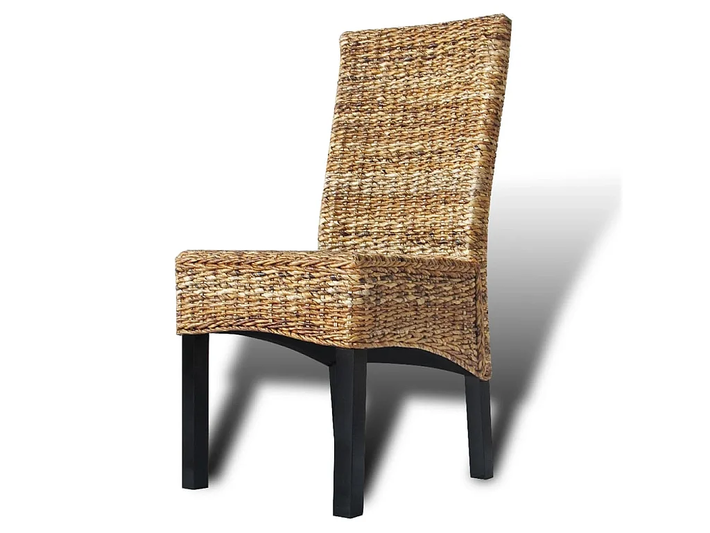 Esszimmerstühle 4 Stk. Abaca und Mango Massivholz