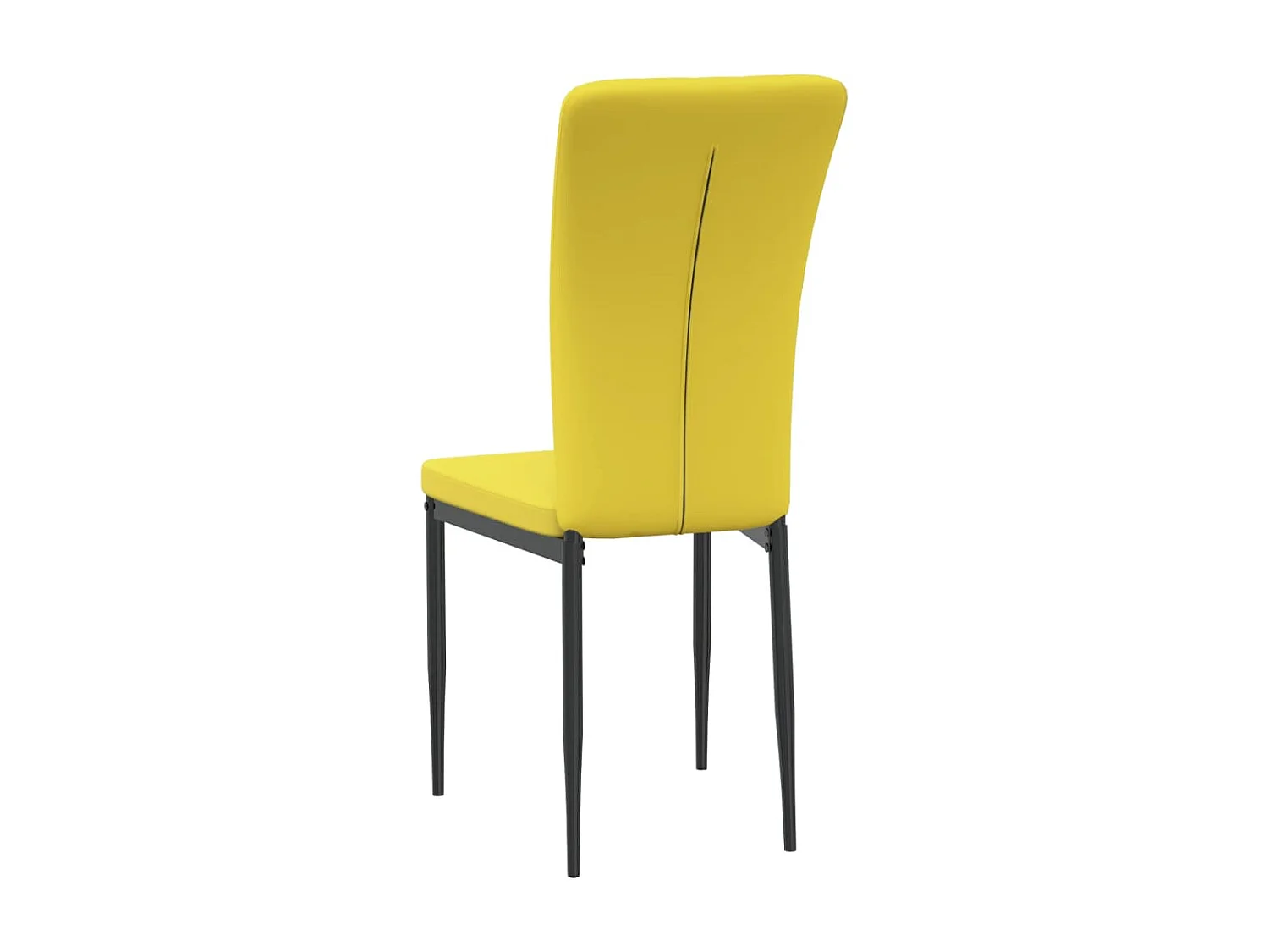 Cadeiras de jantar 4 pcs veludo amarelo mostarda