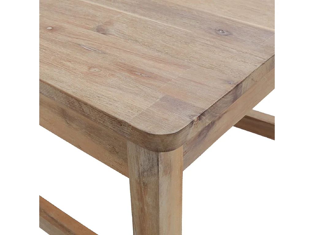 Sedie da Pranzo 4 pz in Legno Massello di Acacia