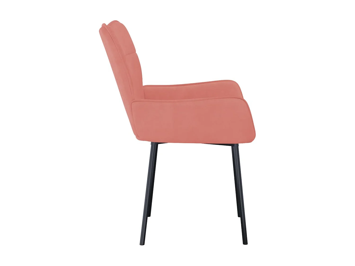 Cadeiras de jantar 2 pcs veludo rosa