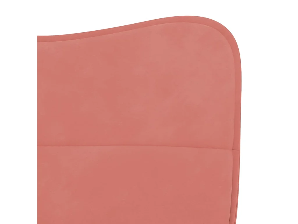 Esszimmerstühle 2 Stk. Rosa Samt