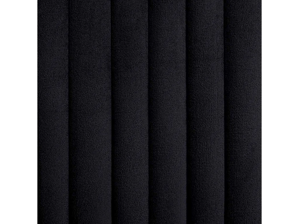Chaises à manger lot de 2 Noir Velours
