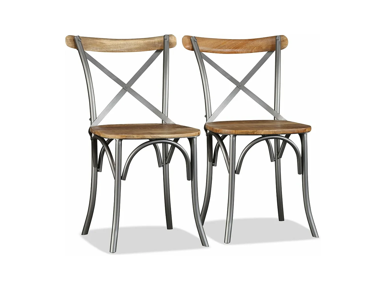 Sillas de comedor 2 unidades madera maciza de mango