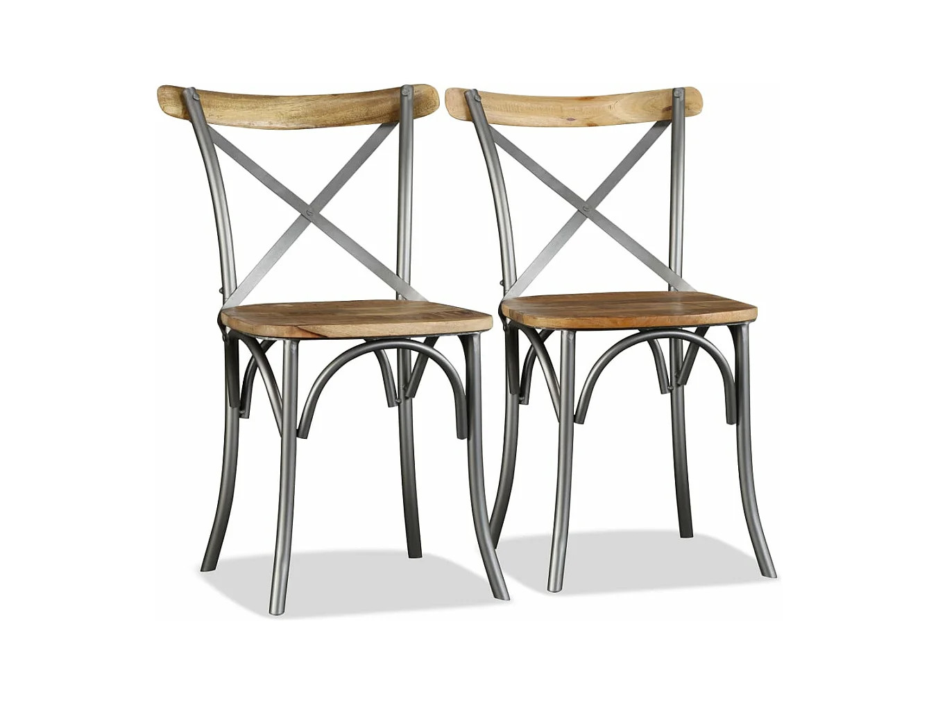 Sillas de comedor 2 unidades madera maciza de mango