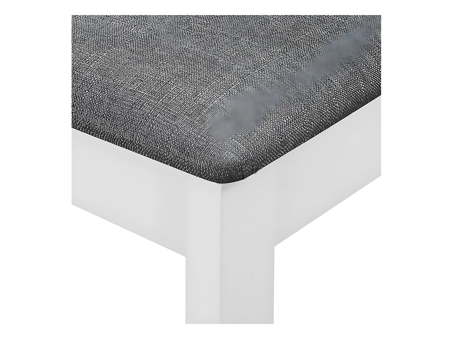 Sillas de comedor con cojines madera maciza blanca 2 unidades