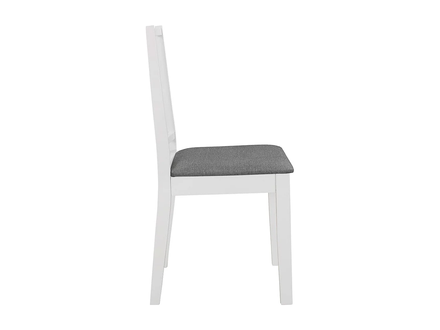 Chaises à manger avec coussins lot de 2 blanc bois solide