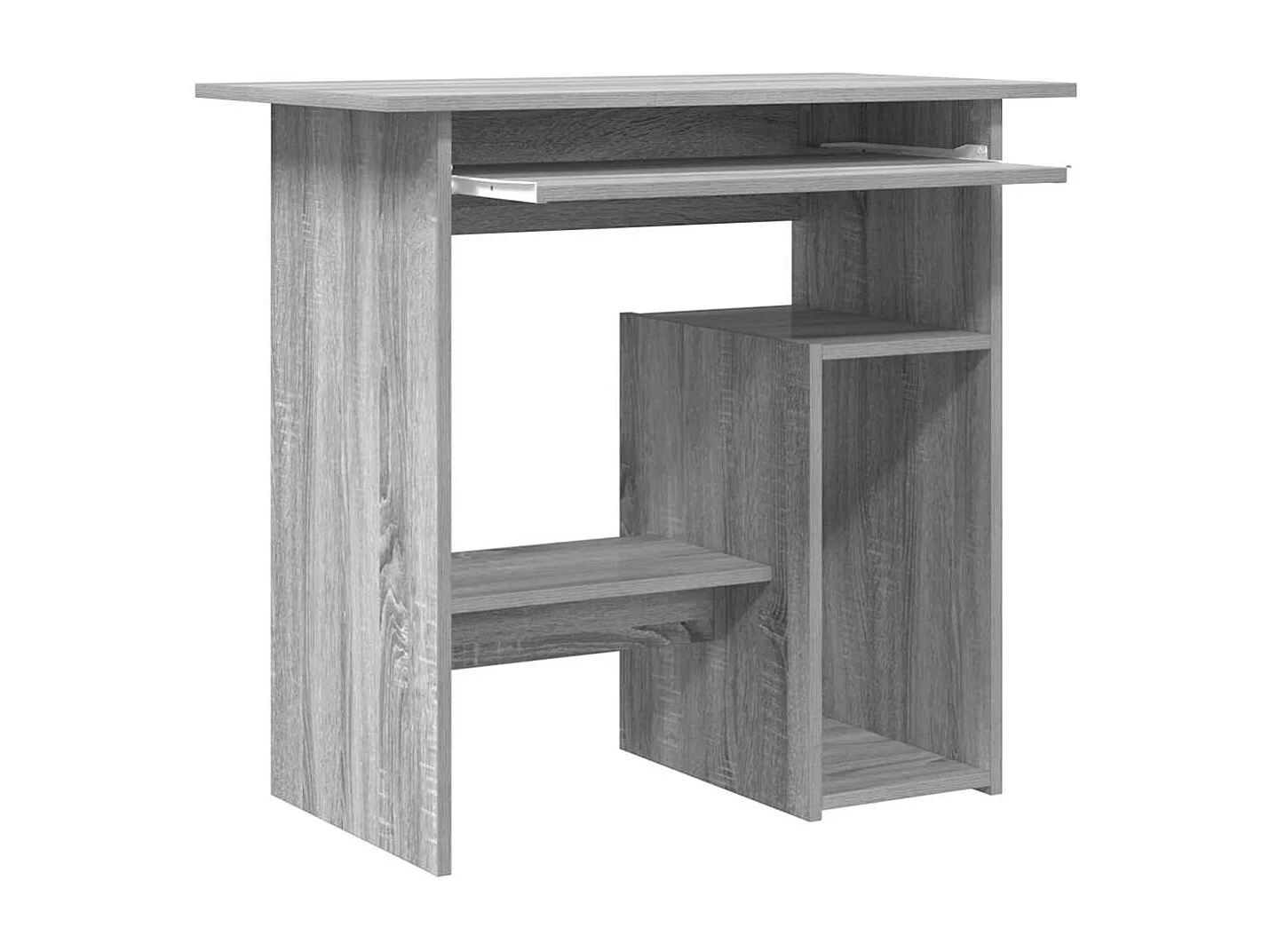 Bureau Sonoma gris 80x45x74 cm Bois d'ingénierie
