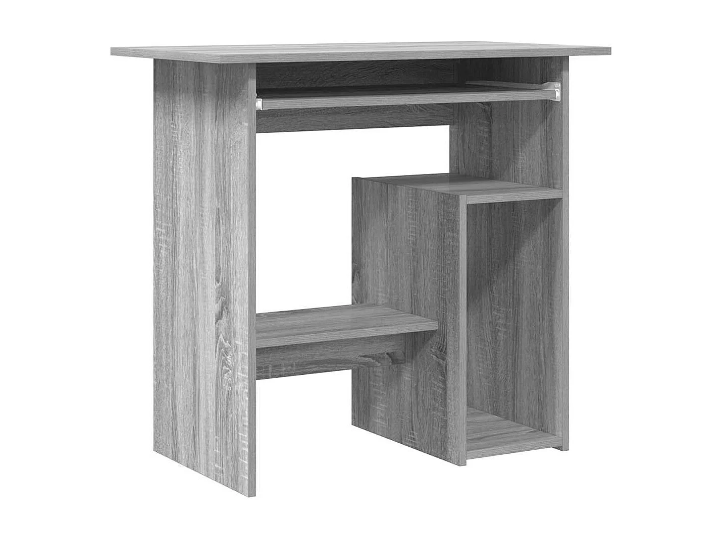 Scrivania Grigio Sonoma 80x45x74 cm in Legno Multistrato