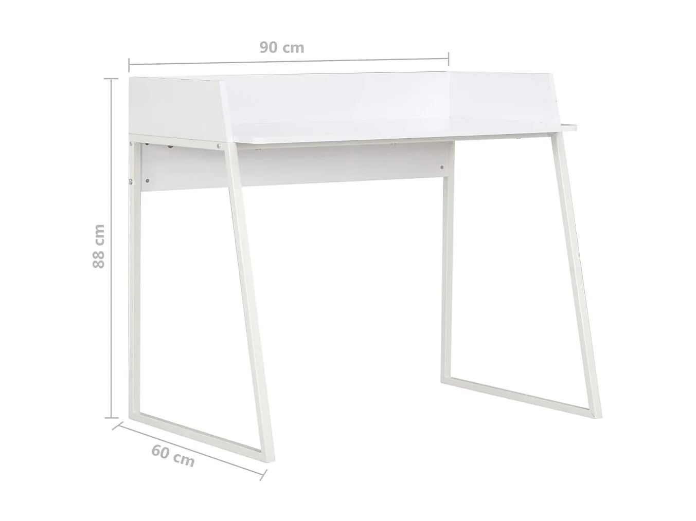 Bureau 90x60x88 cm wit