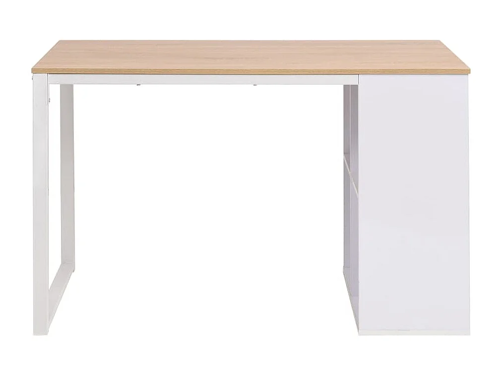Table d'écriture 120x60x75 cm Chêne et blanc