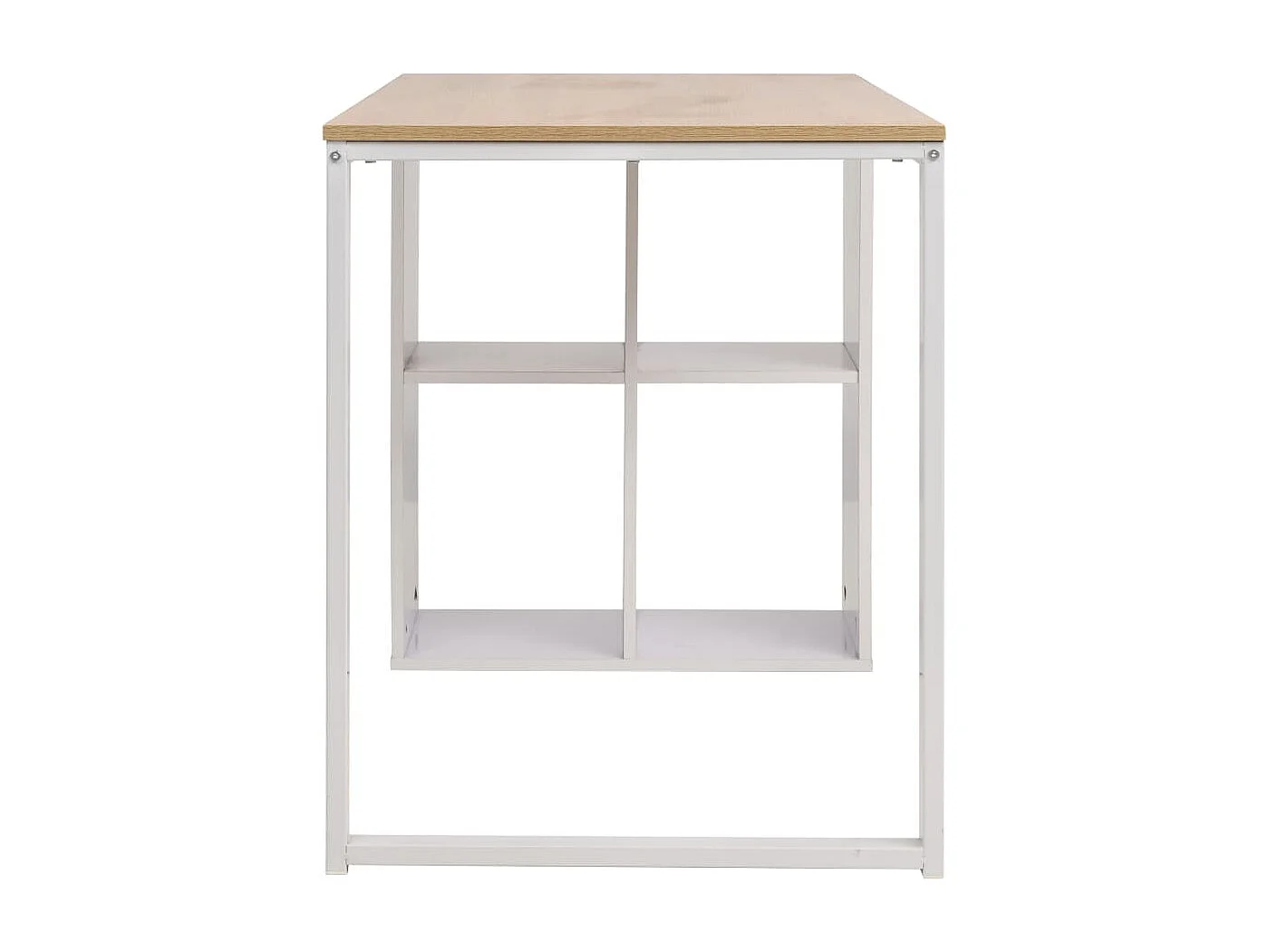 Table d'écriture 120x60x75 cm Chêne et blanc