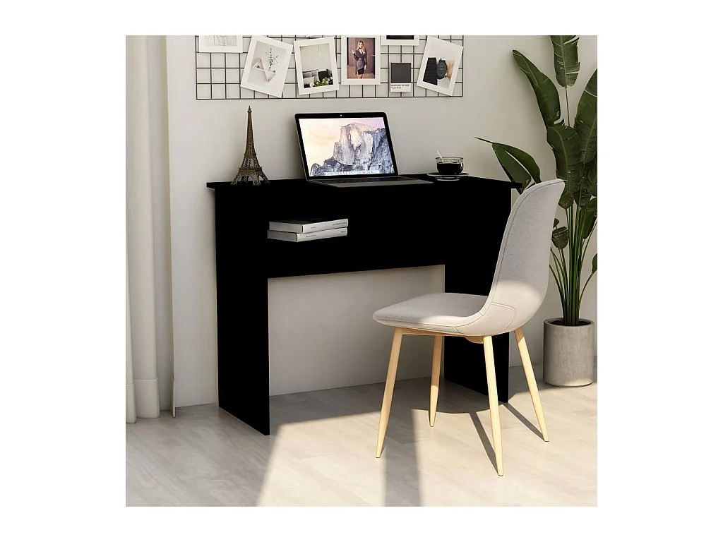 Schreibtisch Schwarz 90x50x74 cm Holzwerkstoff