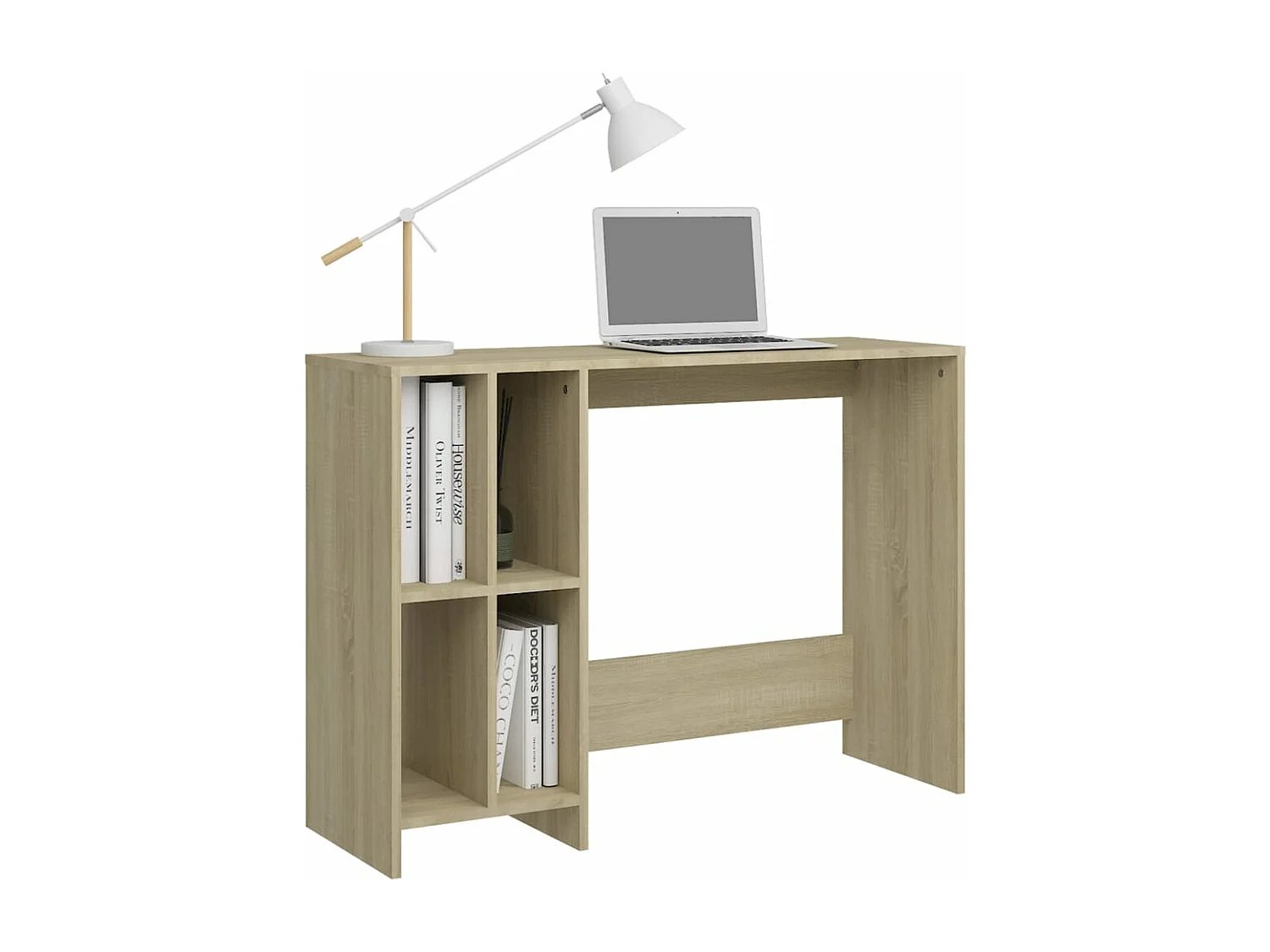 Bureau d'ordinateur portable chêne sonoma bois d'ingénierie