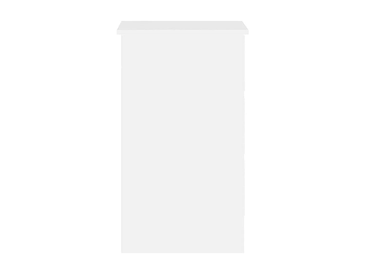 Scrivania Bianco Lucido 90x45x76 cm in Legno Multistrato