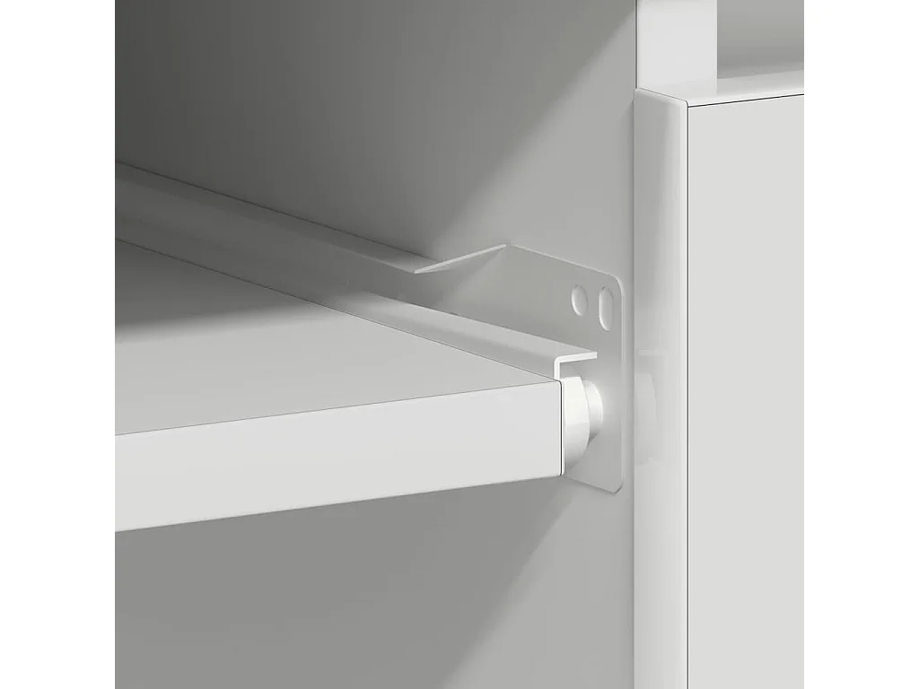 Secretária 90x45x76 cm derivados de madeira branco brilhante