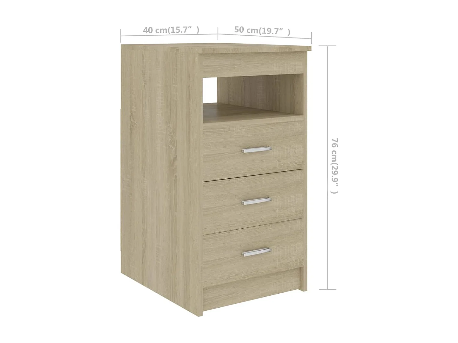 Bureau Chêne sonoma 140x50x76 cm Bois d’ingénierie