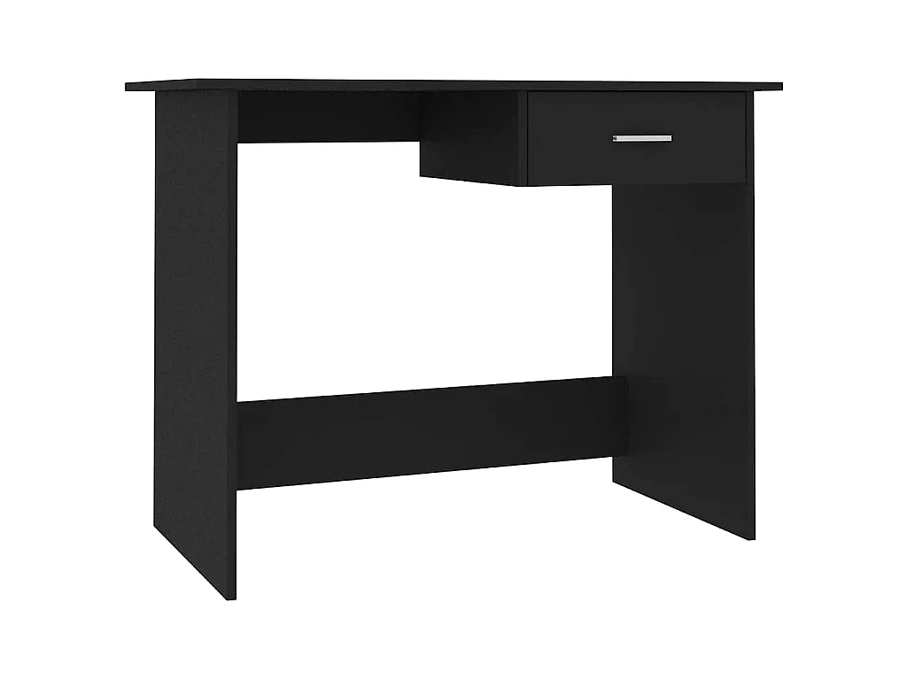 Bureau Noir 100x50x76 cm Bois d’ingénierie