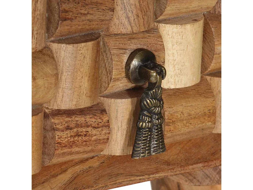 Scrivania 110x50x76 cm in Legno Massello di Acacia