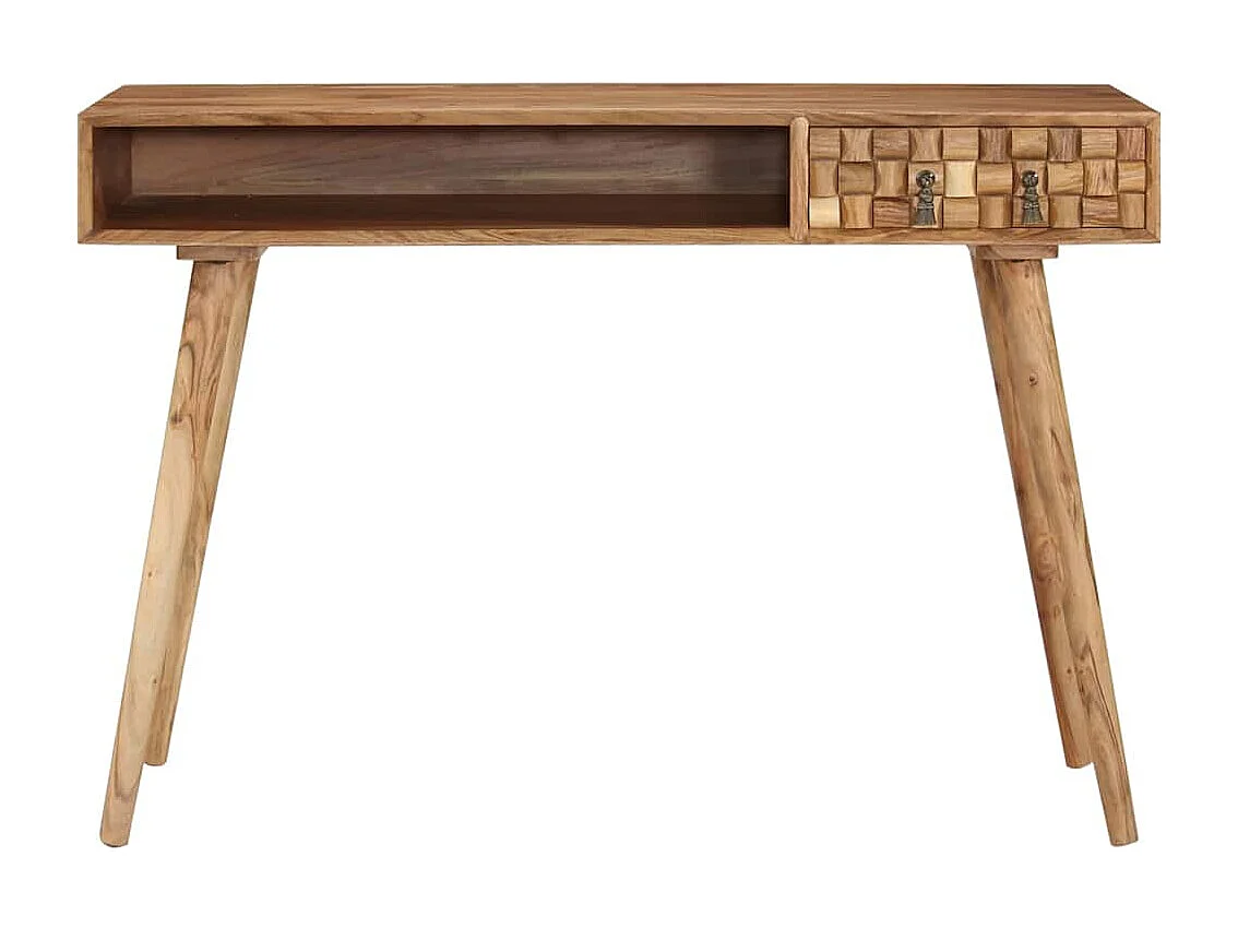 Schreibtisch 110x50x76 cm Massivholz Akazie