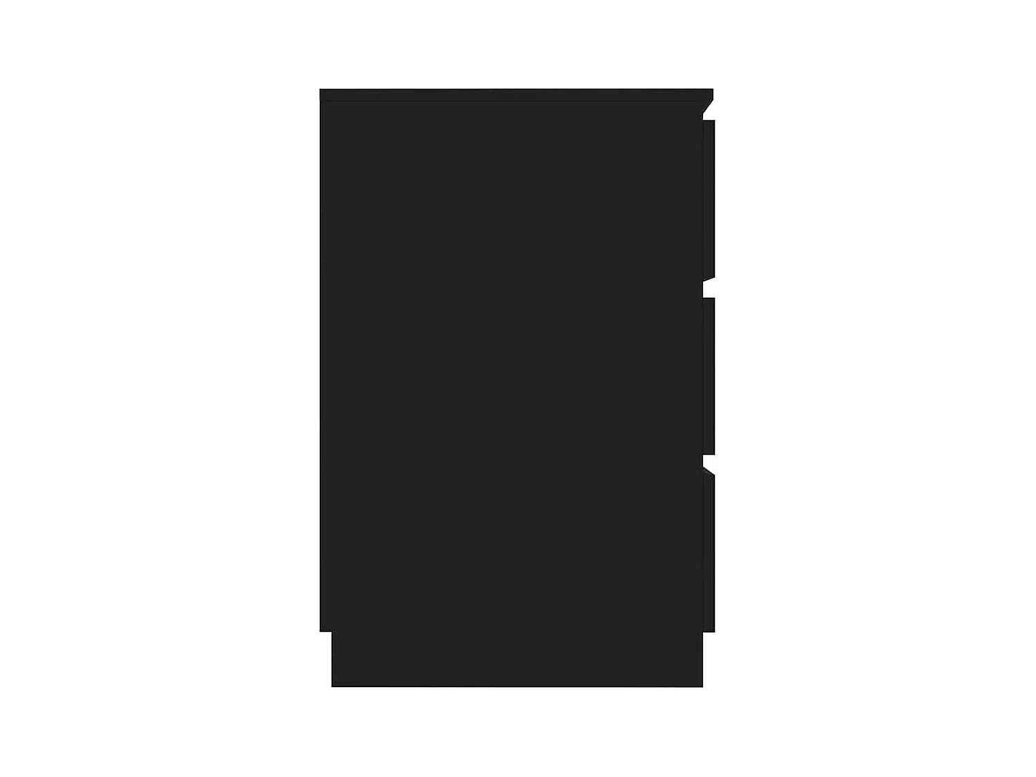 Schrijftafel 140x50x77 cm bewerkt hout zwart