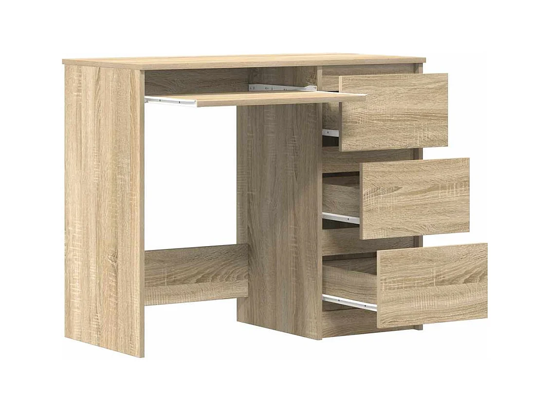 Schreibtisch Sonoma-Eiche 90x45x76 cm Holzwerkstoff