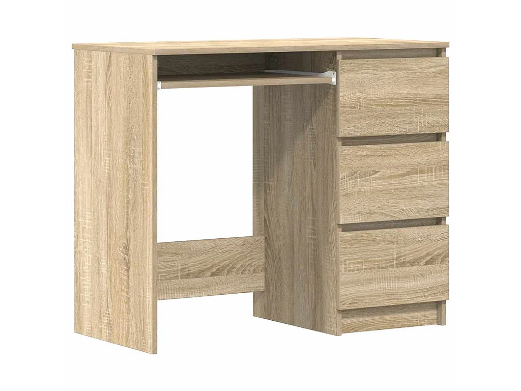 Bureau Chêne sonoma 90x45x76 cm Bois d’ingénierie