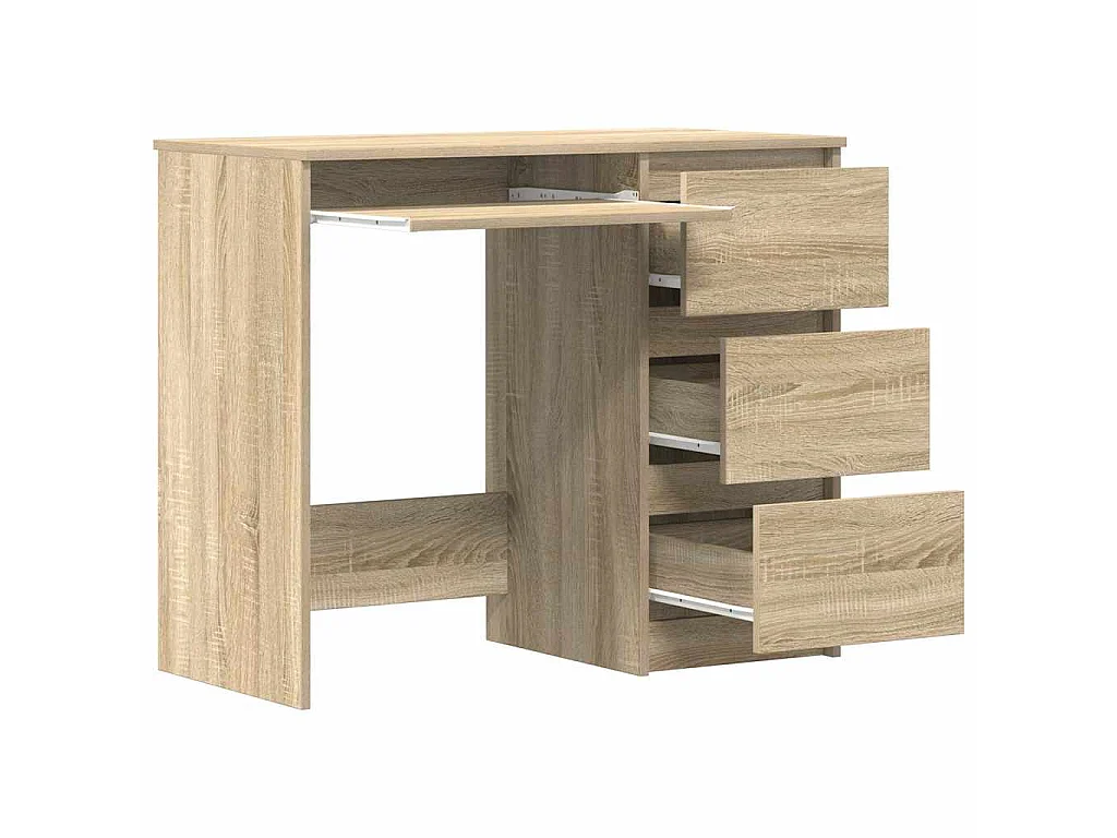Schreibtisch Sonoma-Eiche 90x45x76 cm Holzwerkstoff