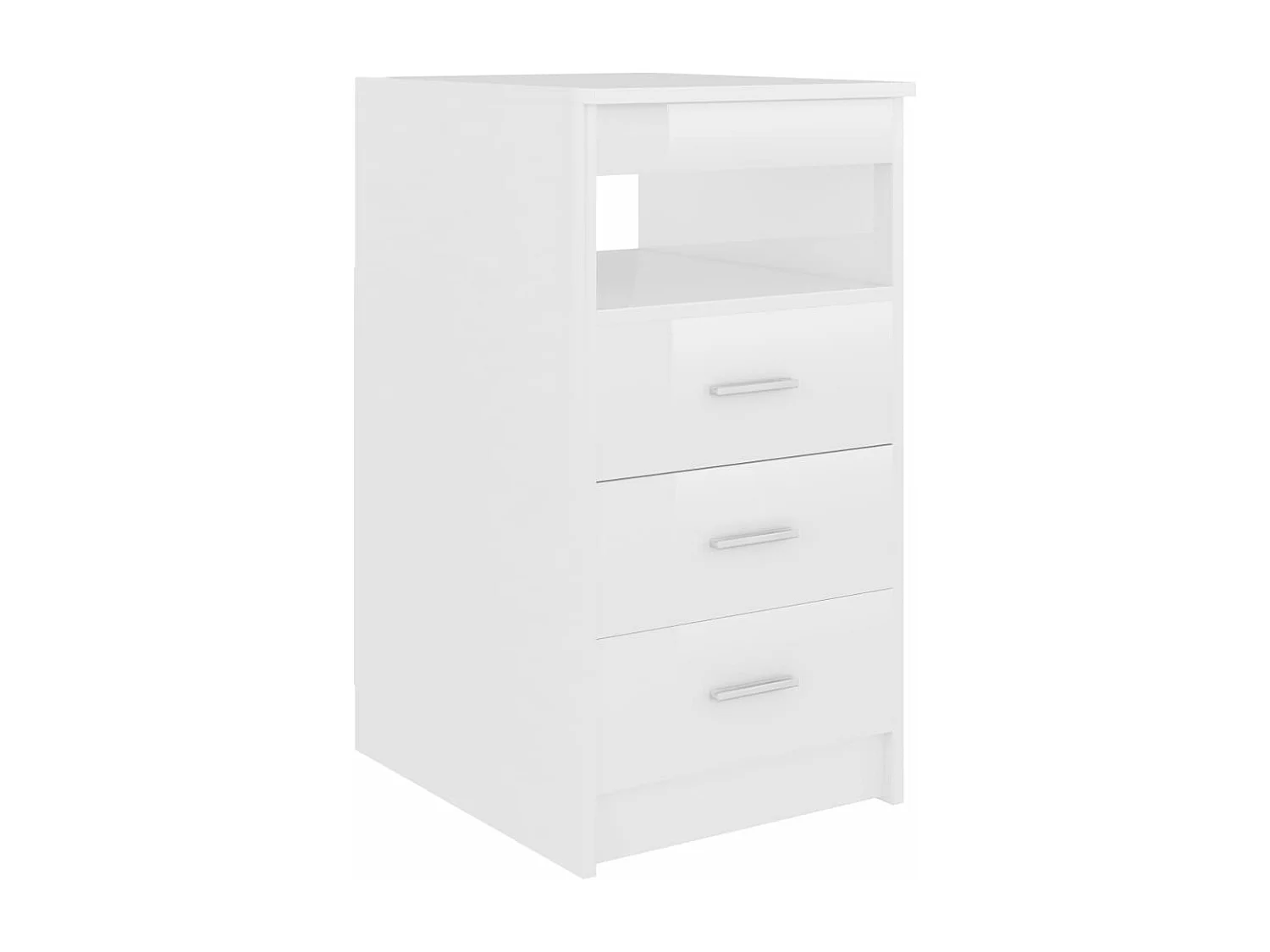 Scrivania Bianco Lucido 140x50x76 cm in Truciolato