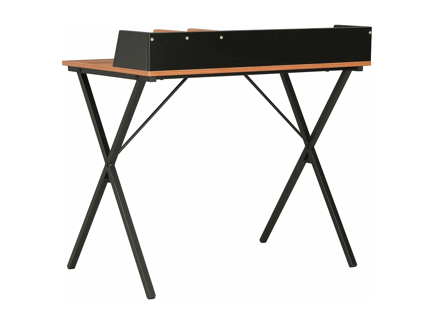 Bureau Noir et marron 80x50x84 cm