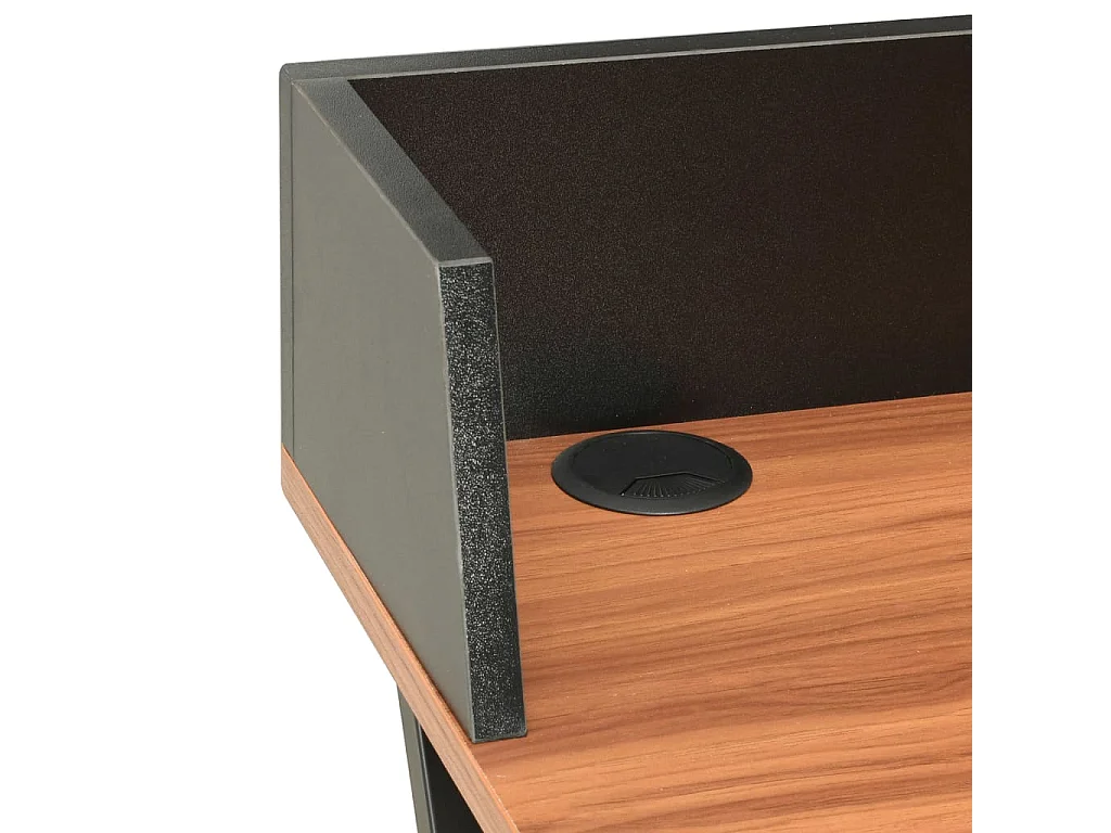 Bureau Noir et marron 80x50x84 cm