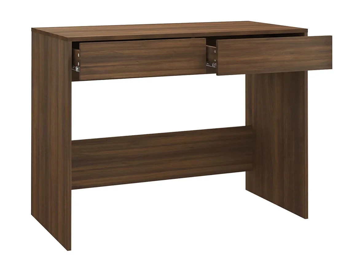 Escritorio madera de ingeniería marrón roble 101x50x76,5 cm