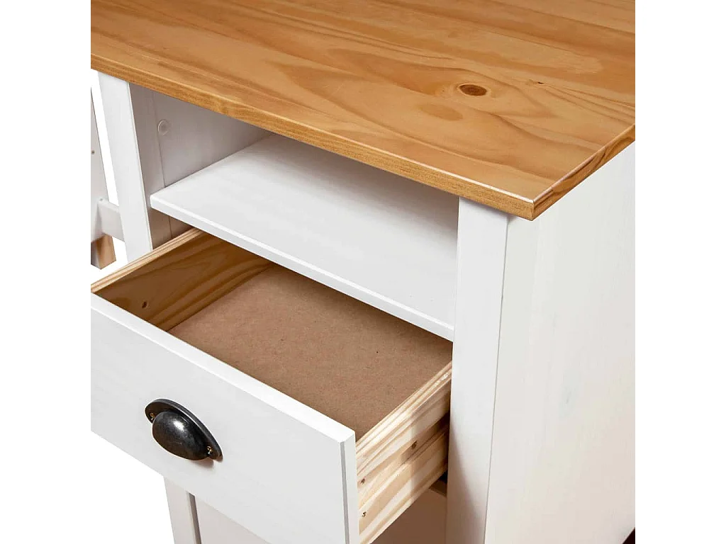 Schreibtisch Hill mit 3 Schubladen 120x50x74 cm Kiefernholz