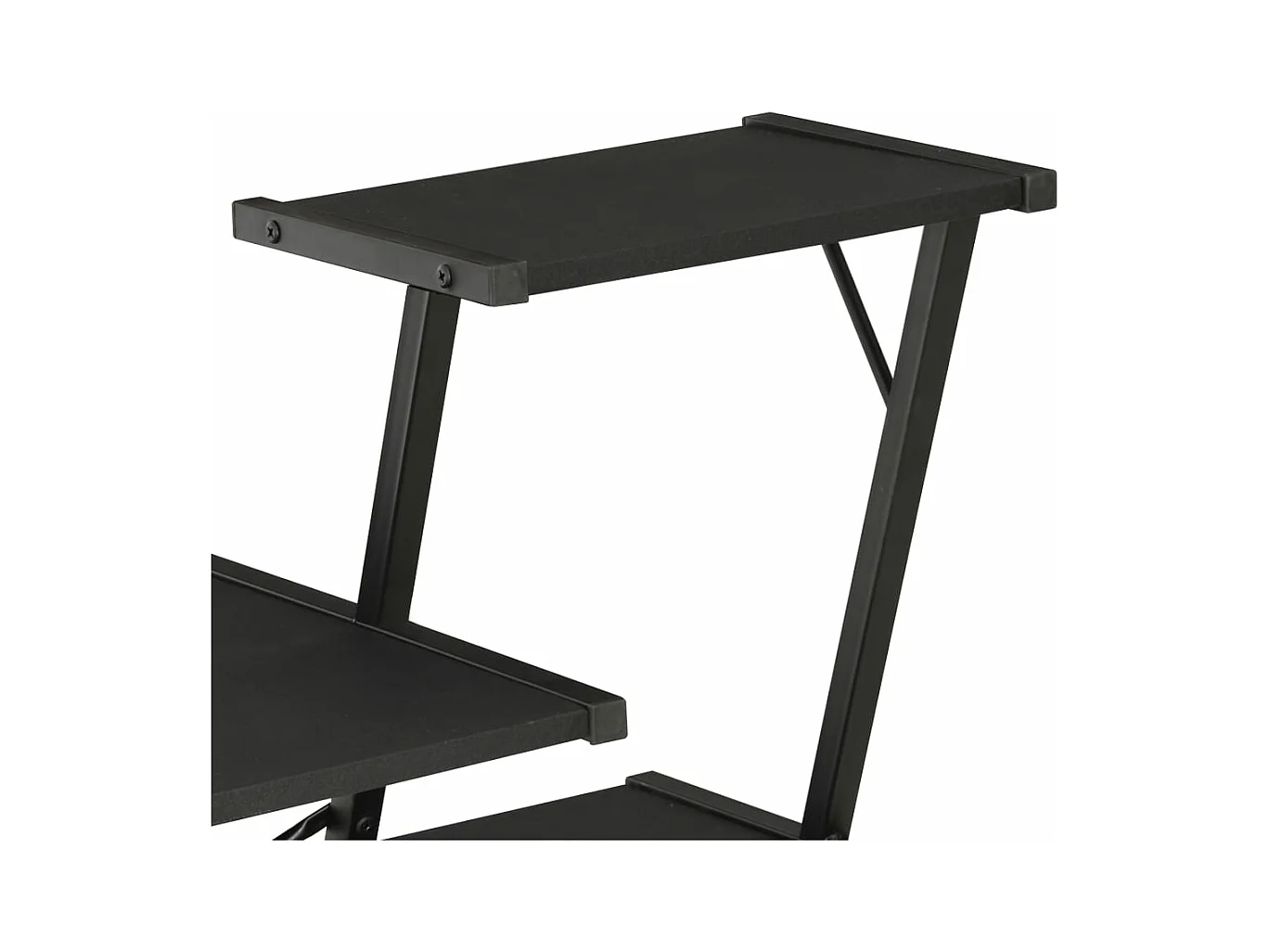 Bureau met schap 116x50x93 cm zwart