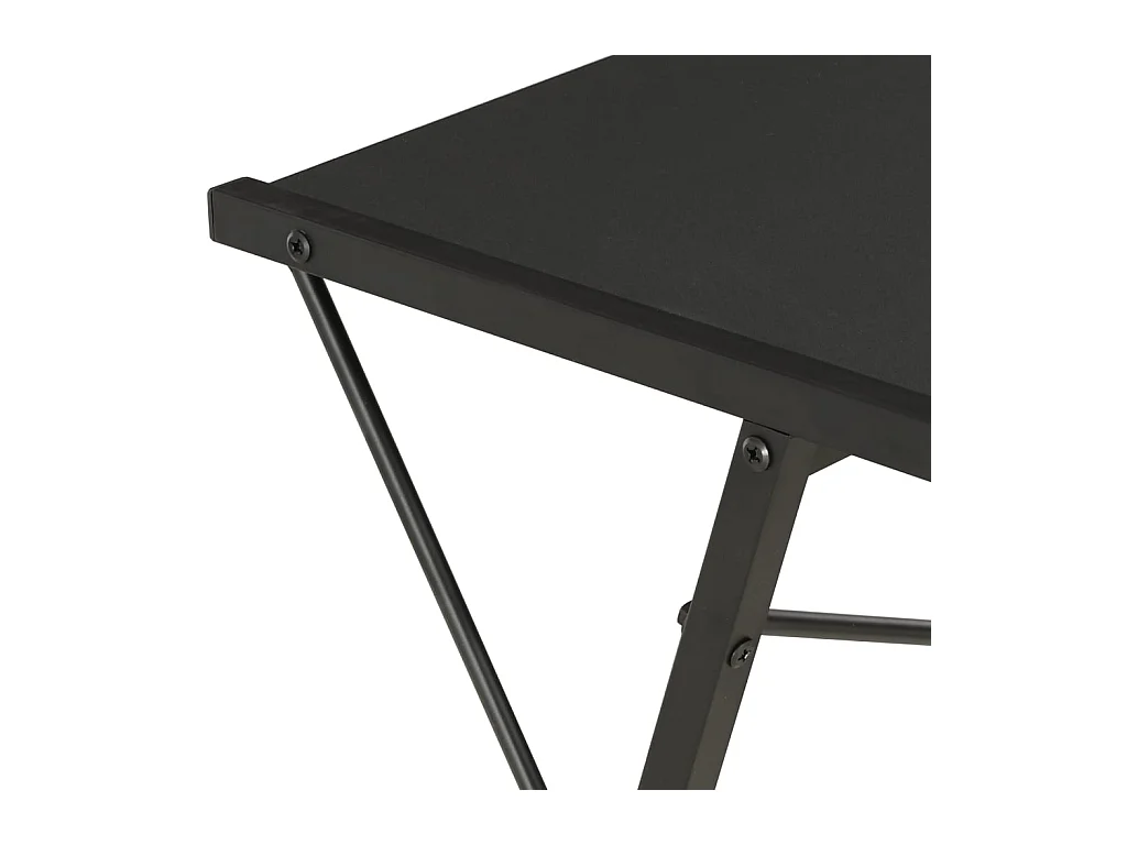 Bureau met schap 116x50x93 cm zwart